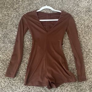 Chocolate romper/jumpsuit size XS
